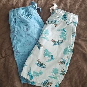 2 pairs of shorts! Sharks& iguanas!